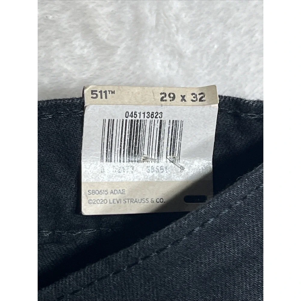 NEW LEVI'S STRAUSS 511 MEN'S ORIGINAL SLIM FIT JEANS PANTS BLACK 511-4406